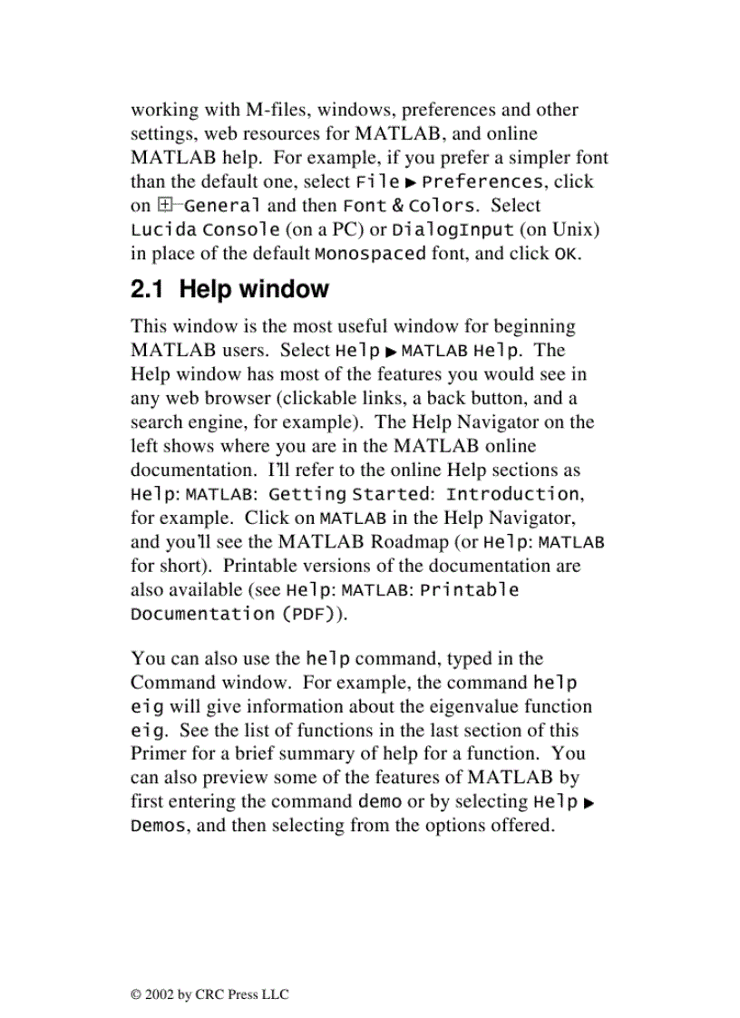 image for page MATLAB Primer 6th Edition