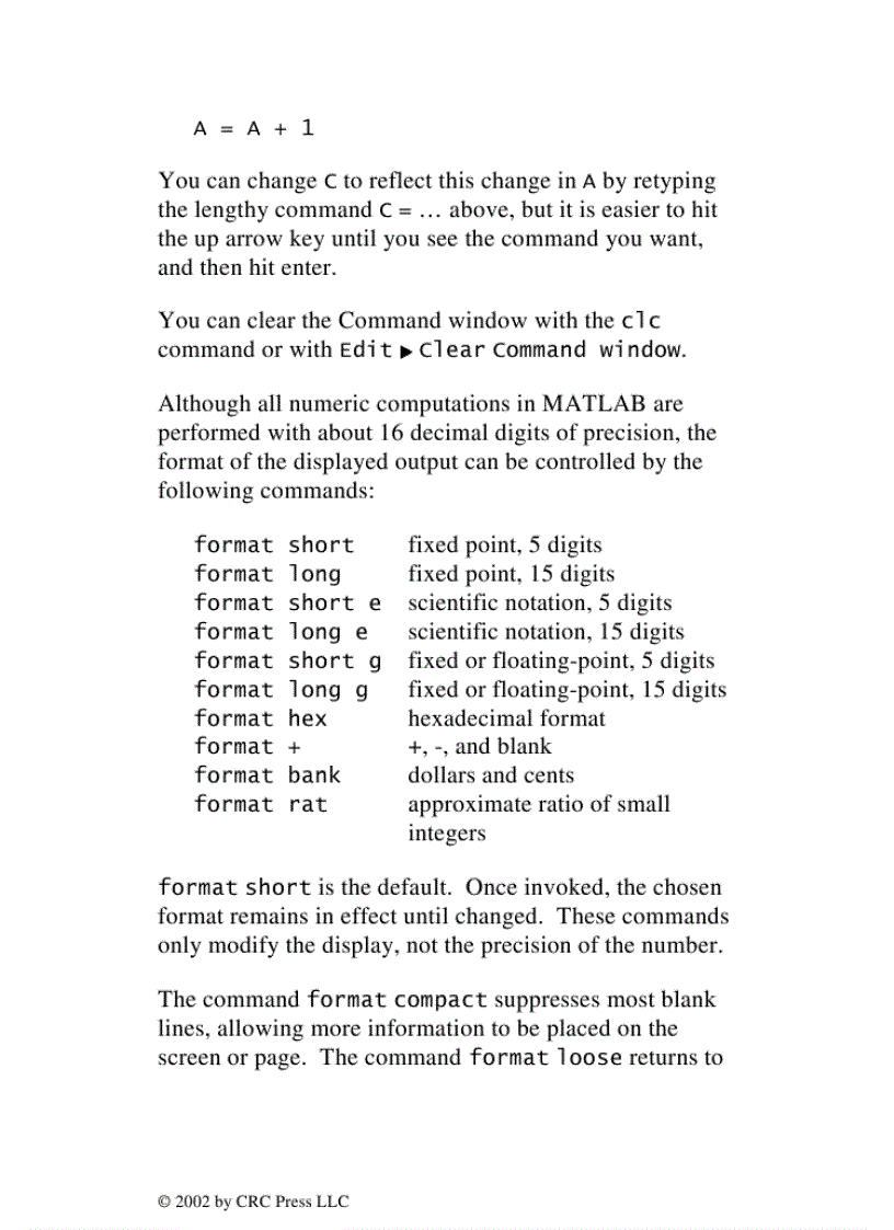 image for page MATLAB Primer 6th Edition