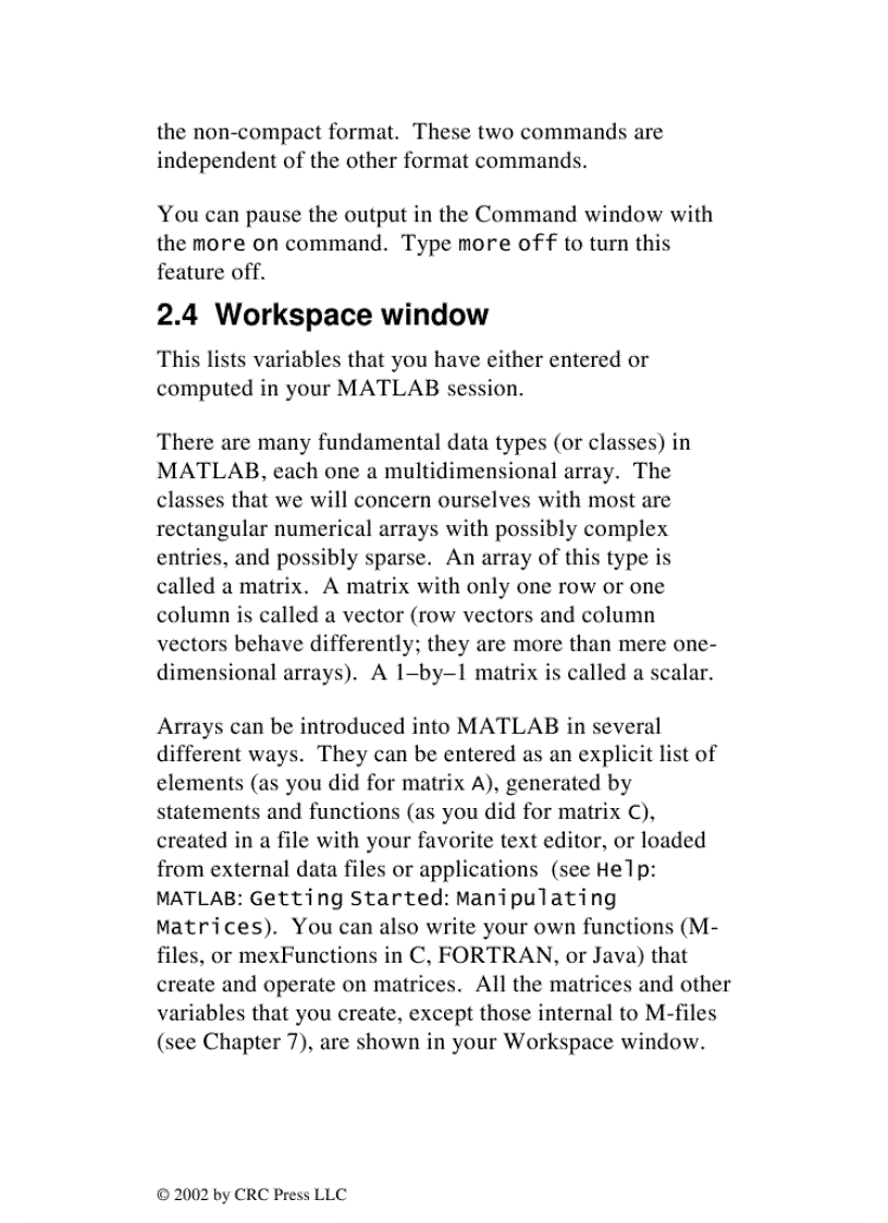 image for page MATLAB Primer 6th Edition