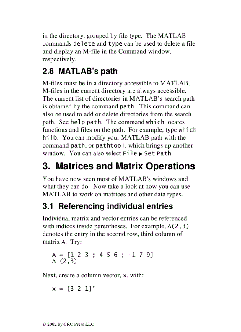 image for page MATLAB Primer 6th Edition