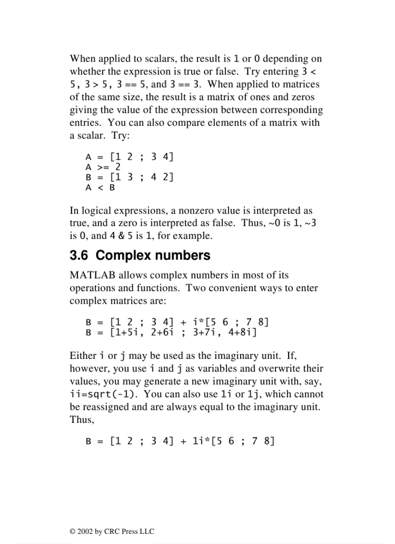 image for page MATLAB Primer 6th Edition