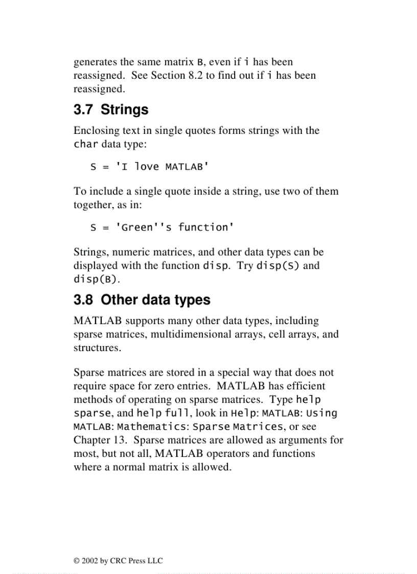 image for page MATLAB Primer 6th Edition