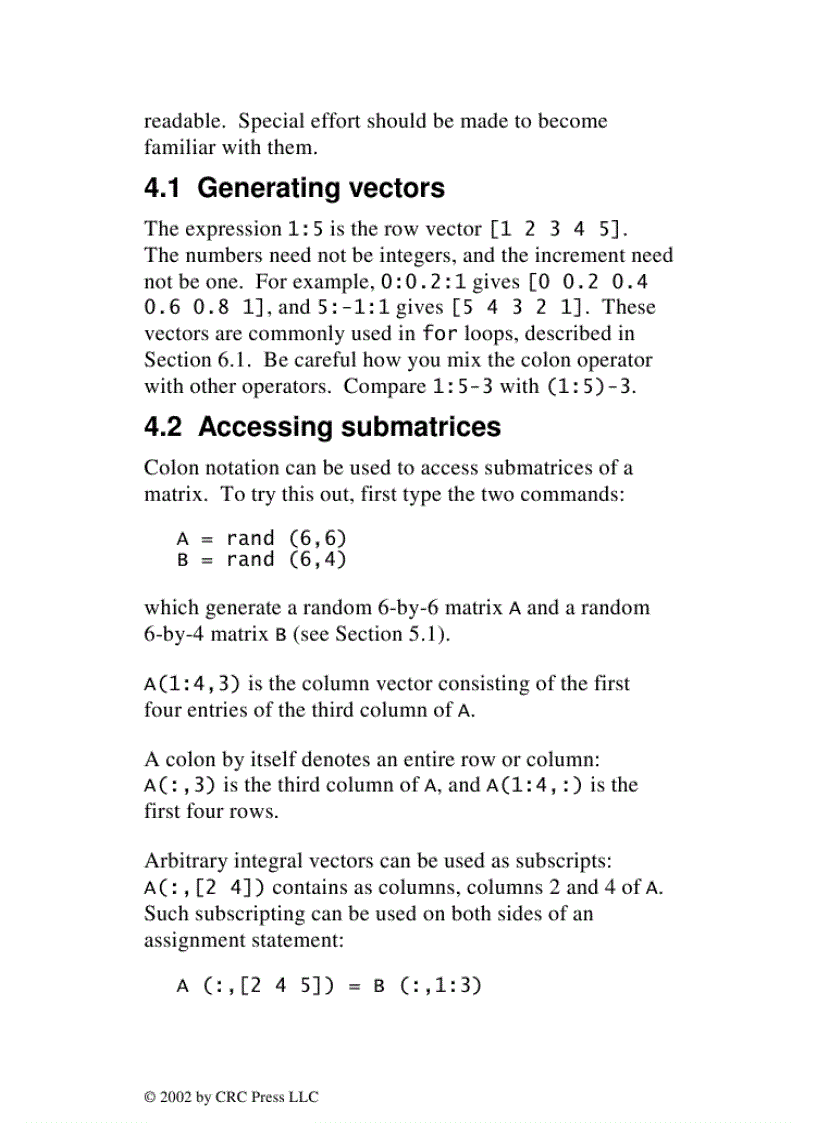 image for page MATLAB Primer 6th Edition