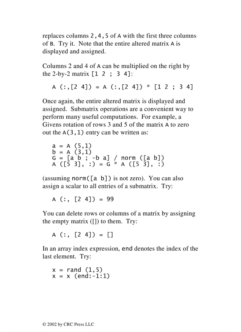 image for page MATLAB Primer 6th Edition