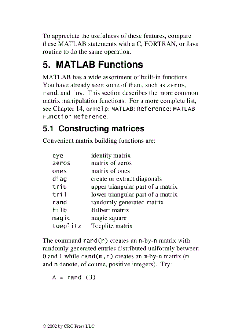 image for page MATLAB Primer 6th Edition