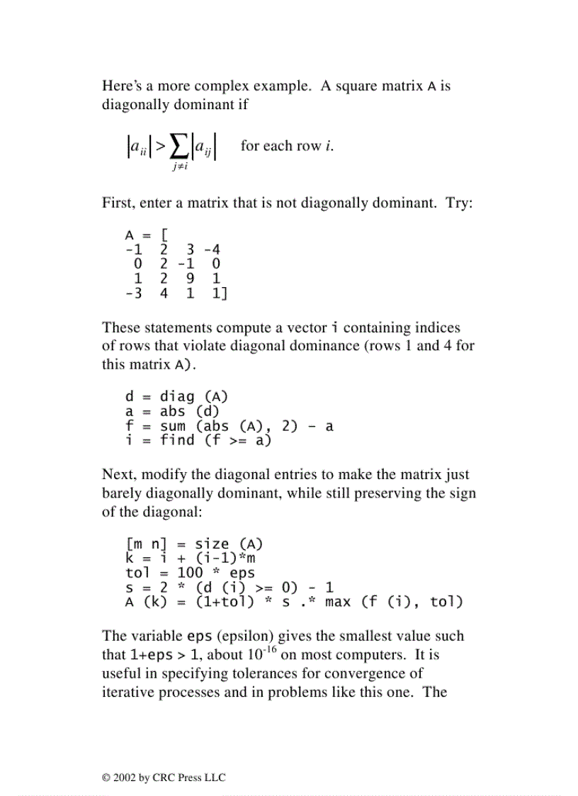 image for page MATLAB Primer 6th Edition