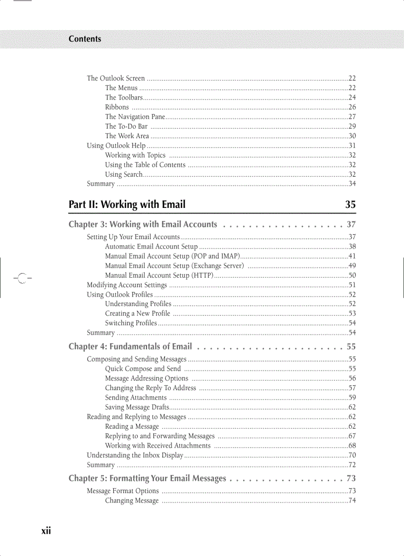 image for page Microsoft Outlook 2007 Bible