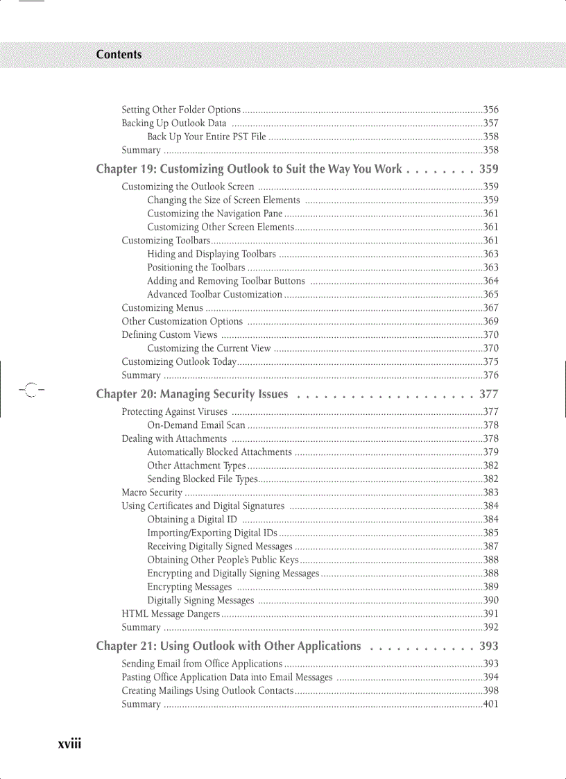 image for page Microsoft Outlook 2007 Bible