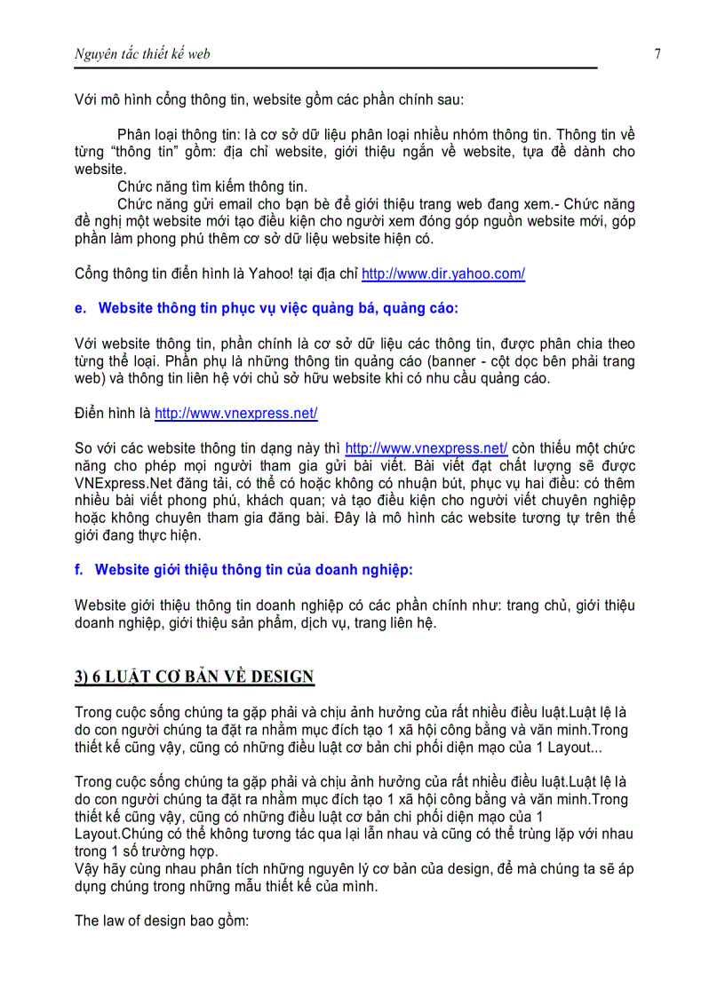 image for page Nguyên tắc thiết kế web