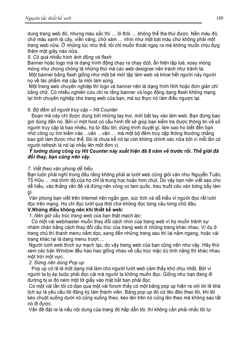 image for page Nguyên tắc thiết kế web