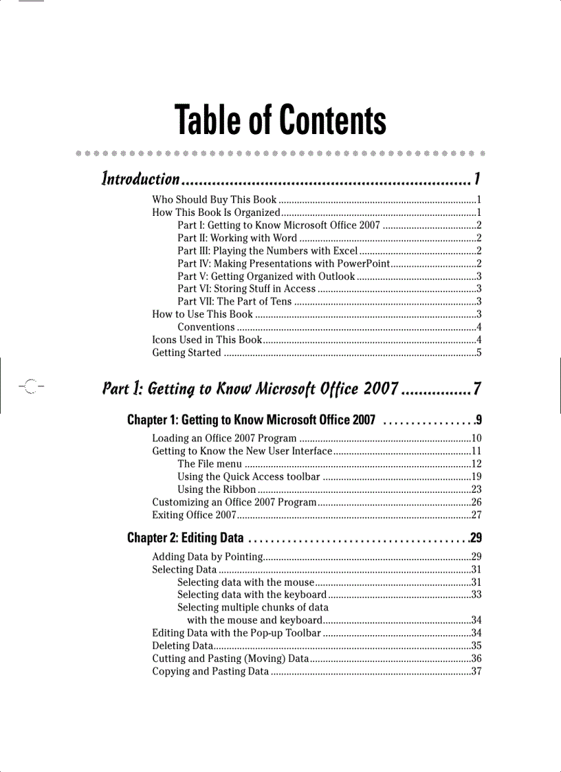 image for page Office 2007 For Dummies