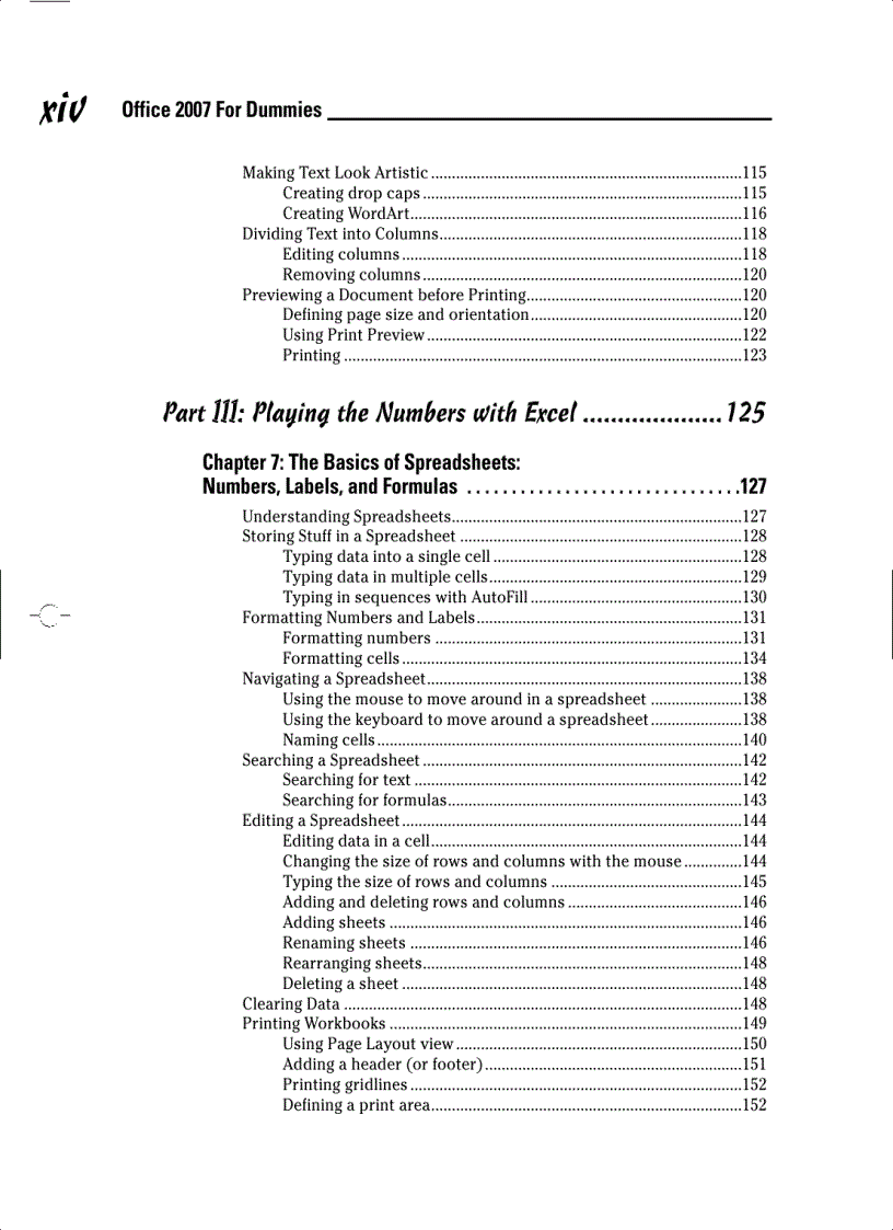 image for page Office 2007 For Dummies