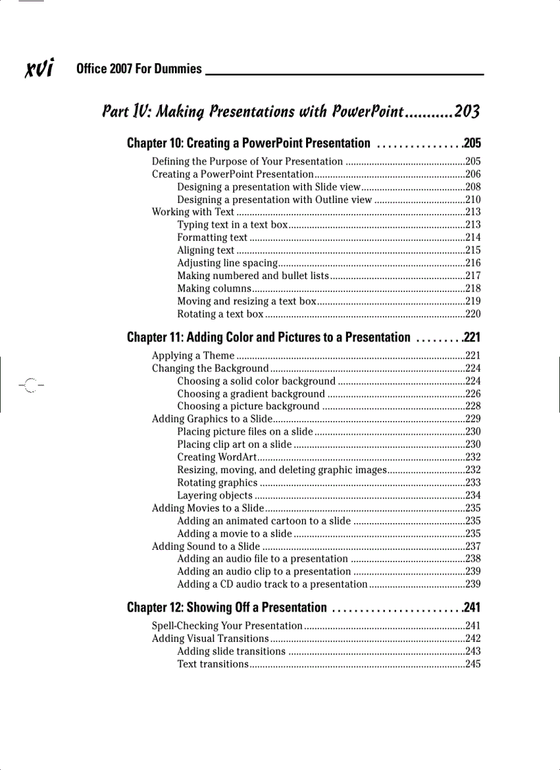 image for page Office 2007 For Dummies