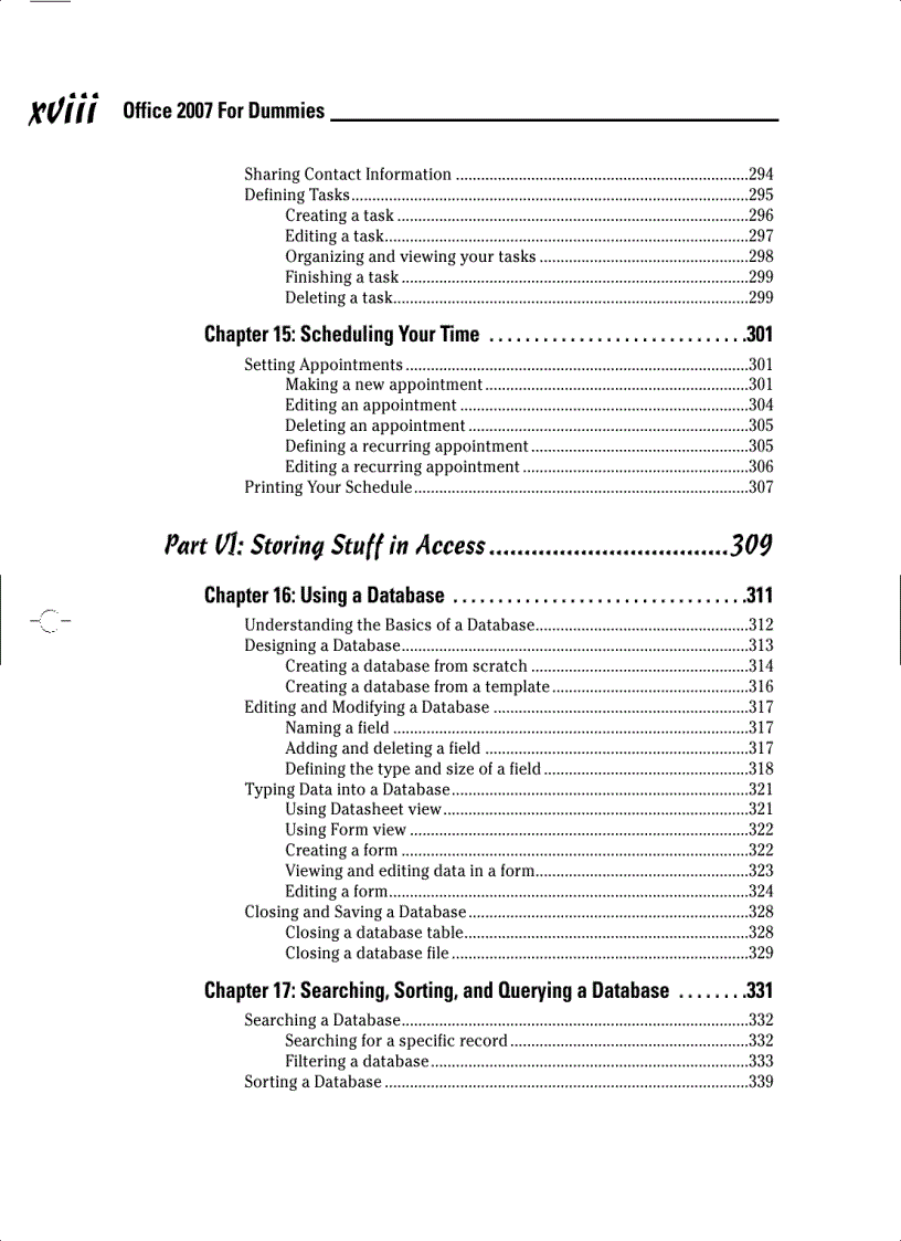 image for page Office 2007 For Dummies