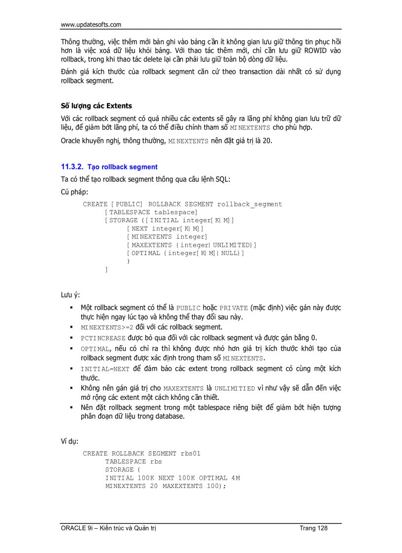 image for page Oracle Kiến trúc và Quản trị