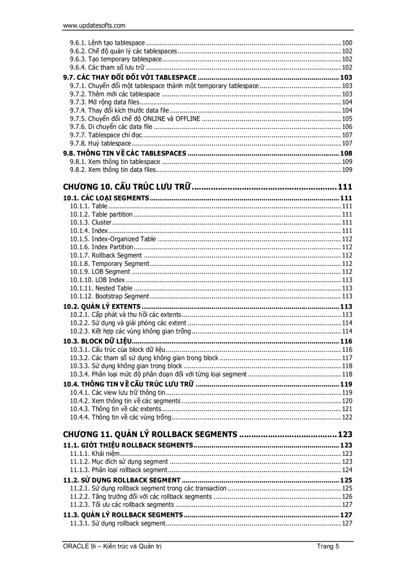 image for page Oracle Kiến Trúc Và Quản Trị 1