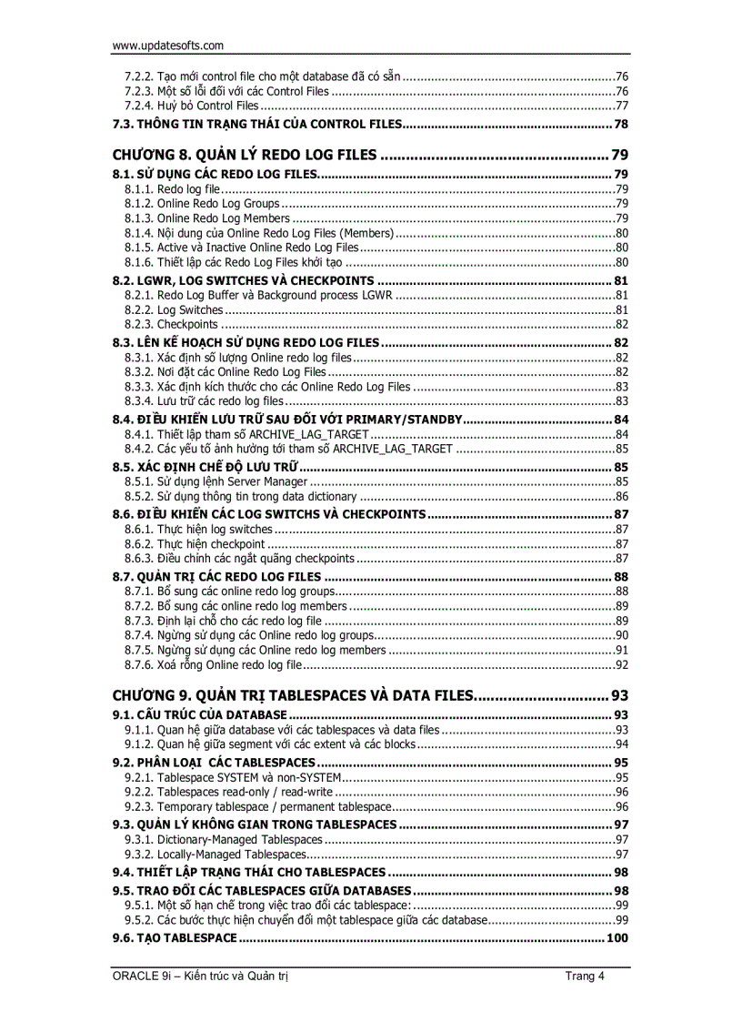 image for page Oracle Kiến Trúc Và Quản Trị 1