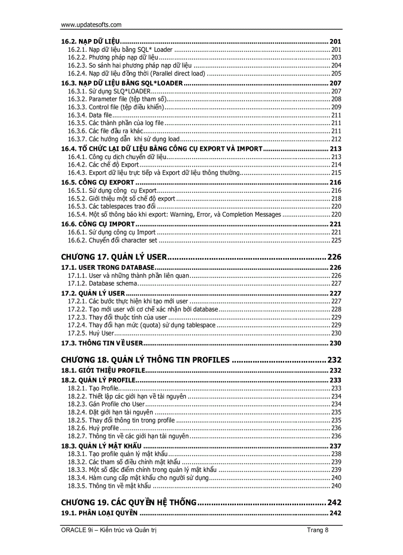 image for page Oracle Kiến Trúc Và Quản Trị 1