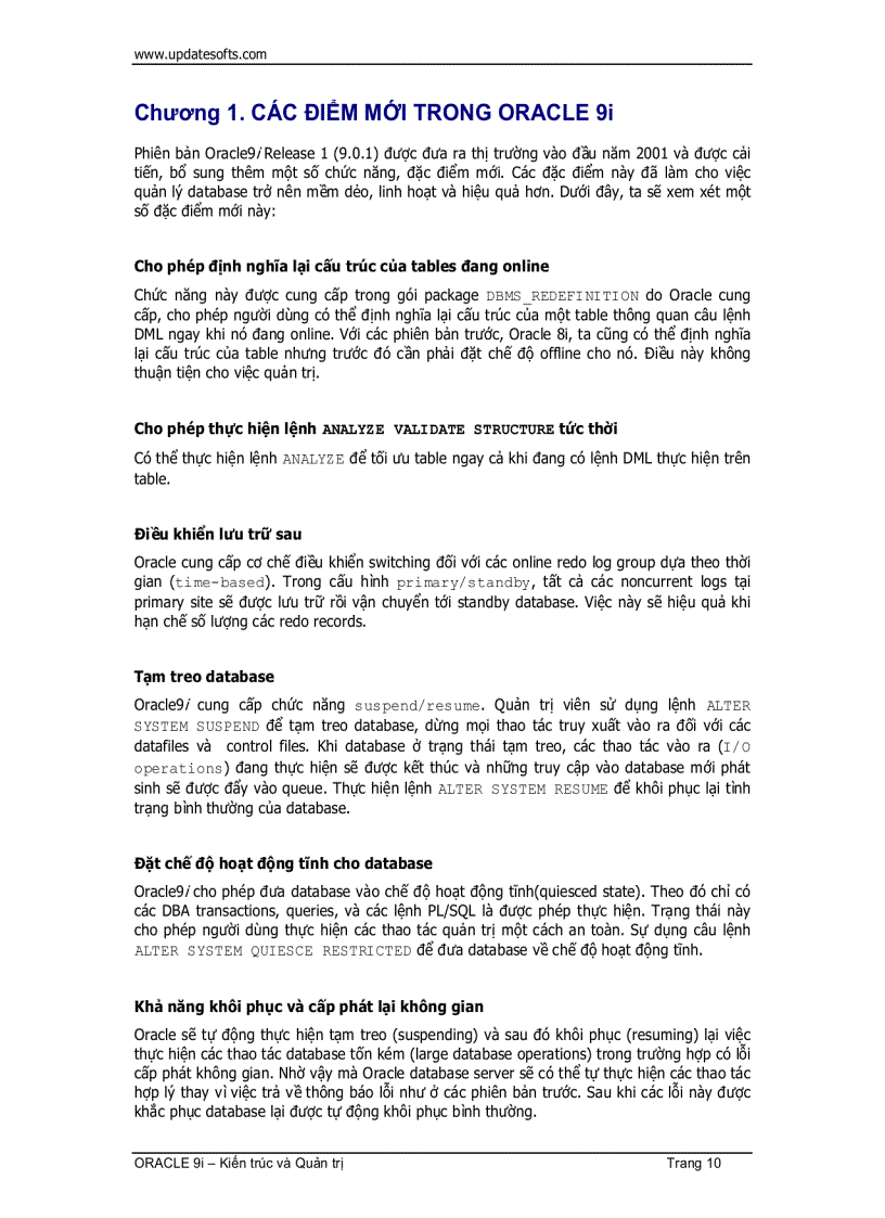 image for page Oracle Kiến Trúc Và Quản Trị 1