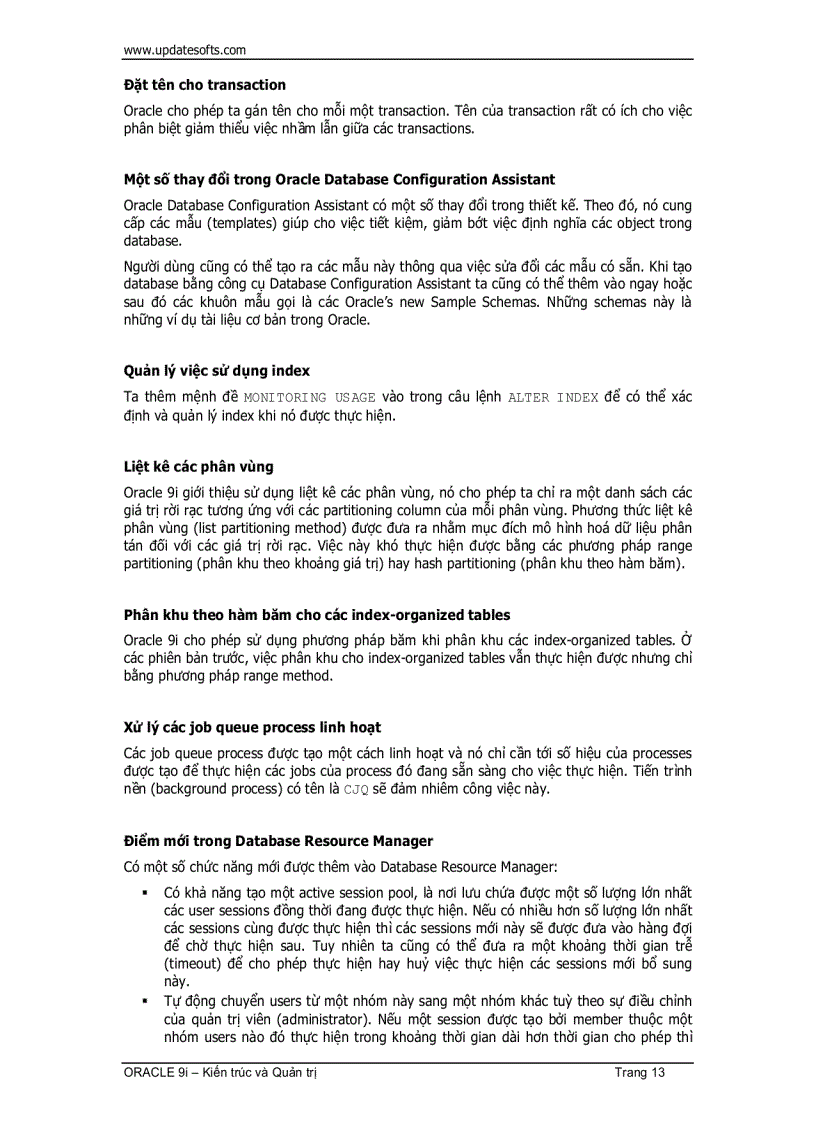 image for page Oracle Kiến Trúc Và Quản Trị 1