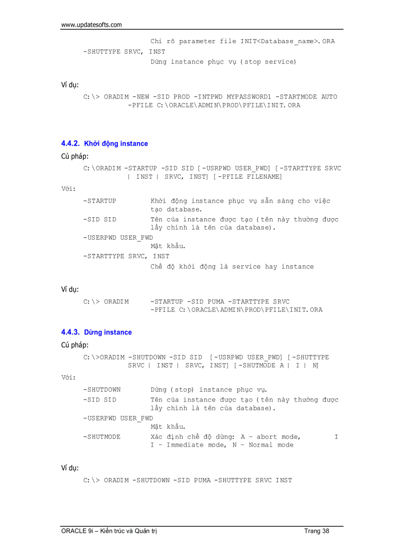 image for page Oracle Kiến Trúc Và Quản Trị 1