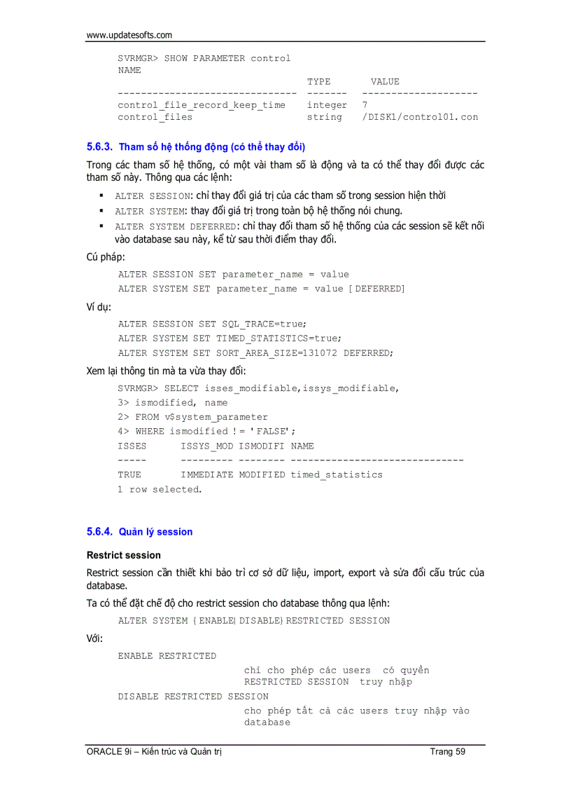 image for page Oracle Kiến Trúc Và Quản Trị 1