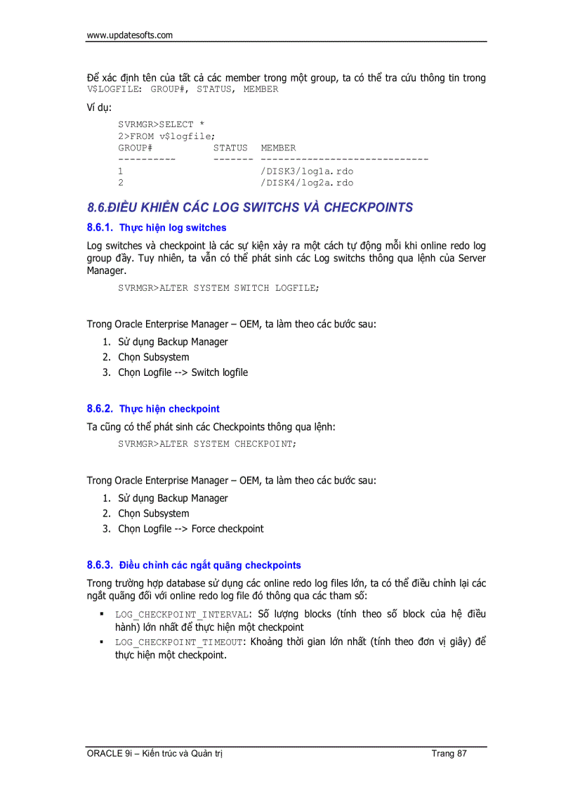 image for page Oracle Kiến Trúc Và Quản Trị 1