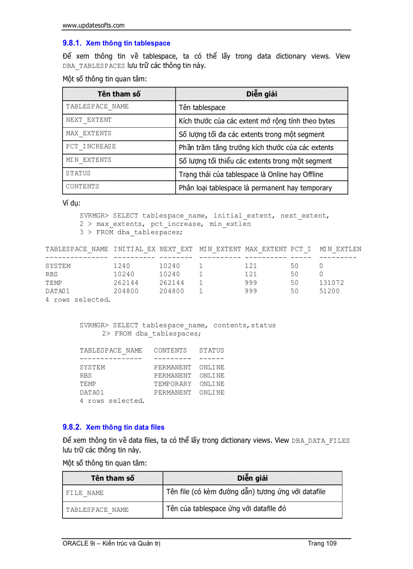 image for page Oracle Kiến Trúc Và Quản Trị 1