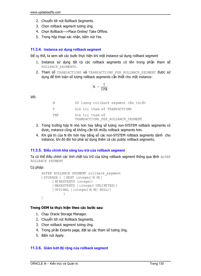 image for page Oracle Kiến Trúc Và Quản Trị 1