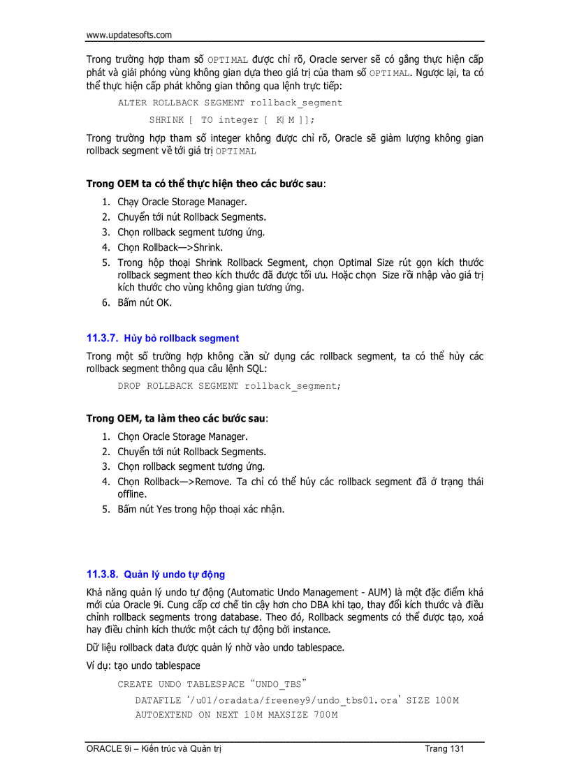 image for page Oracle Kiến Trúc Và Quản Trị 1