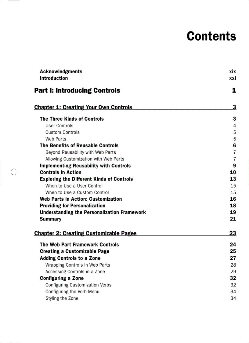 image for page Professional Web Parts and Custom Controls with ASP dot NET 2 0 Nov 2005