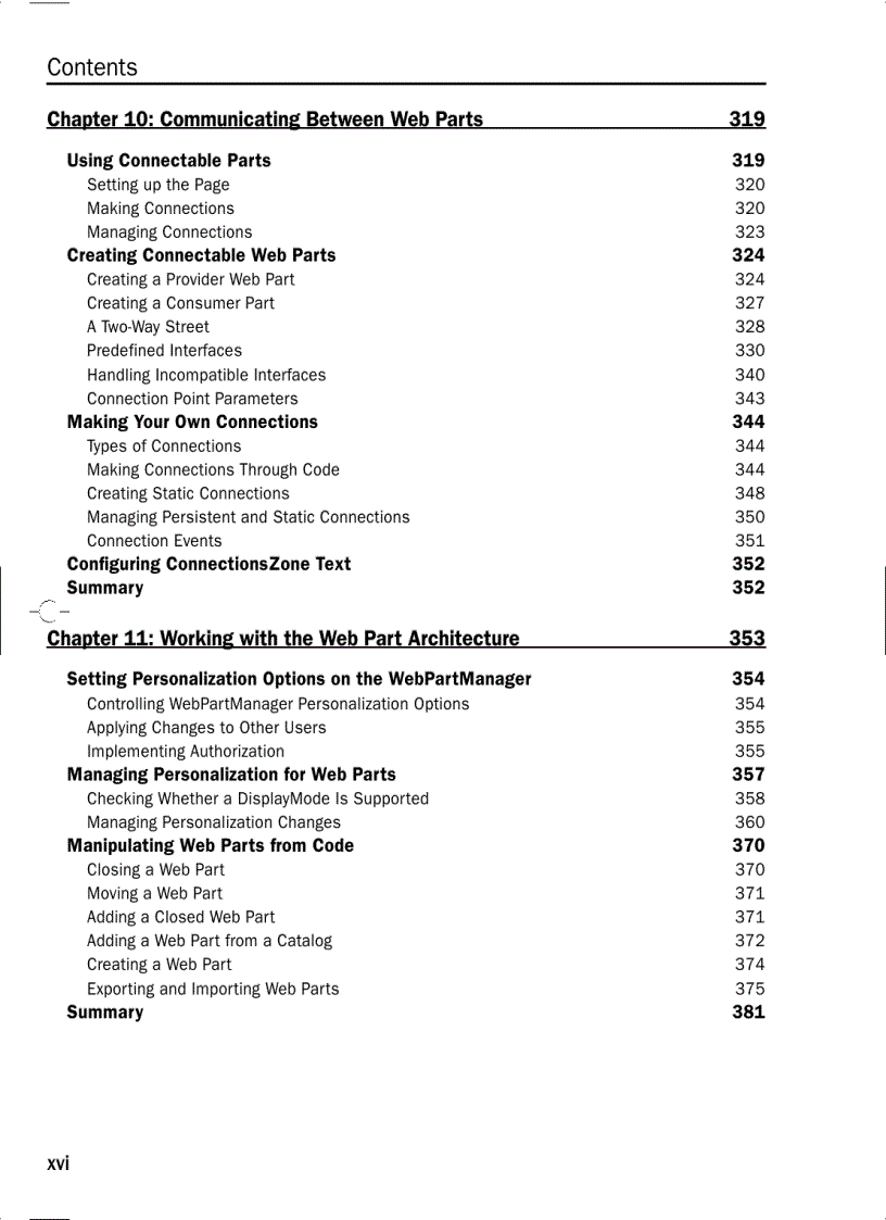 image for page Professional Web Parts and Custom Controls with ASP dot NET 2 0 Nov 2005