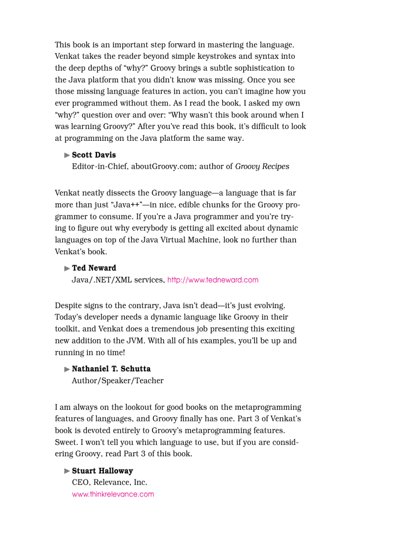 image for page Programming Groovy Dynamic Productivity for the Java Developer
