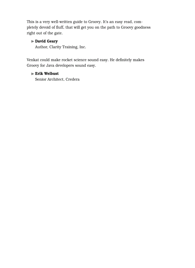 image for page Programming Groovy Dynamic Productivity for the Java Developer