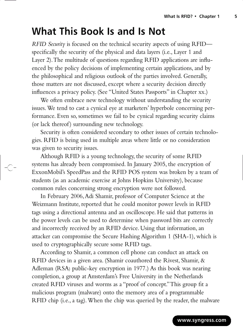 image for page RFID Security