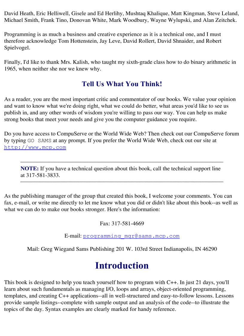 image for page Sams Teach Yourself C in 21 Days 5th Edition