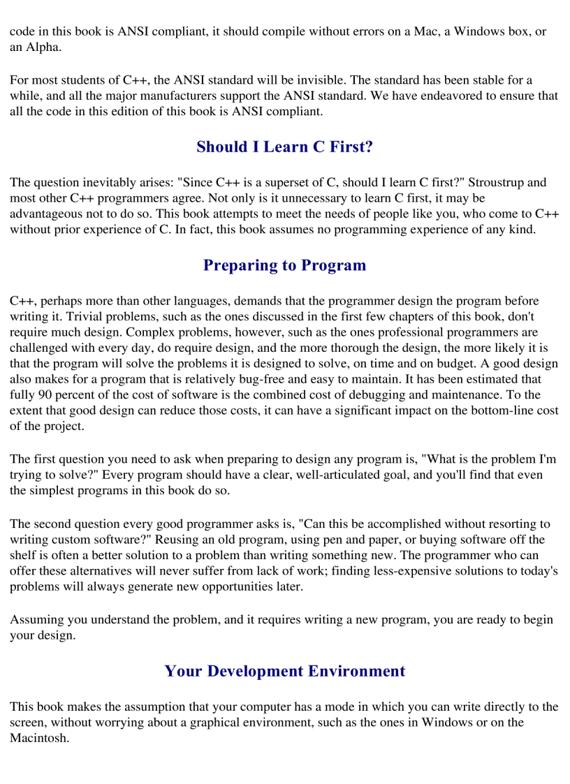 image for page Sams Teach Yourself C in 21 Days 5th Edition