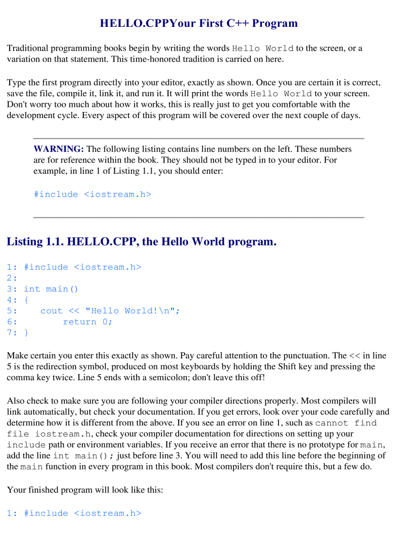 image for page Sams Teach Yourself C in 21 Days 5th Edition