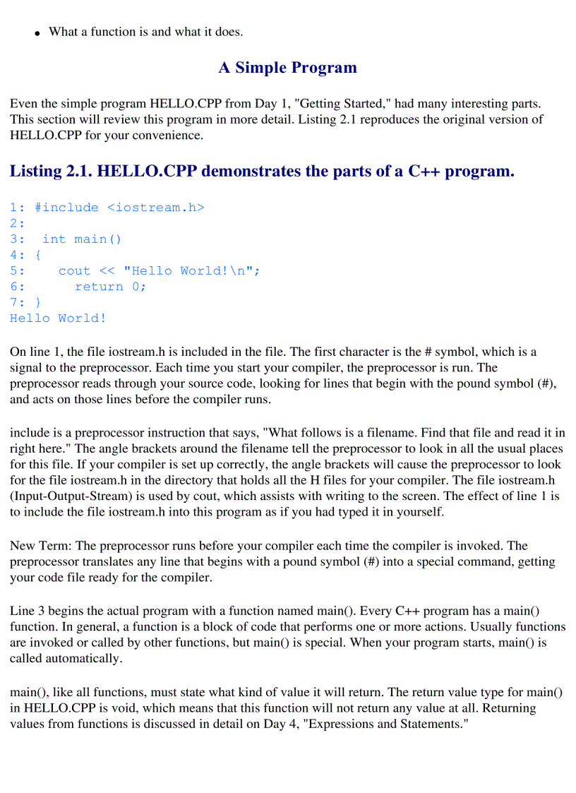 image for page Sams Teach Yourself C in 21 Days 5th Edition