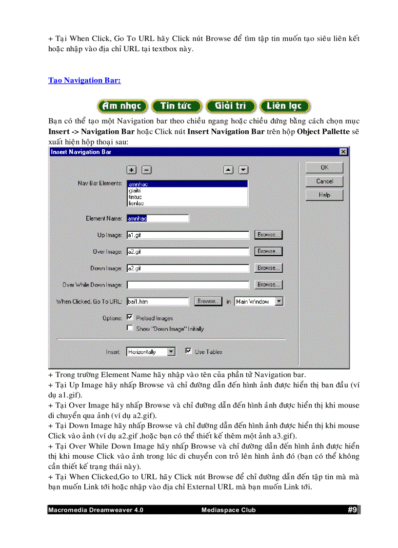 image for page Sử dụng Dreamweaver