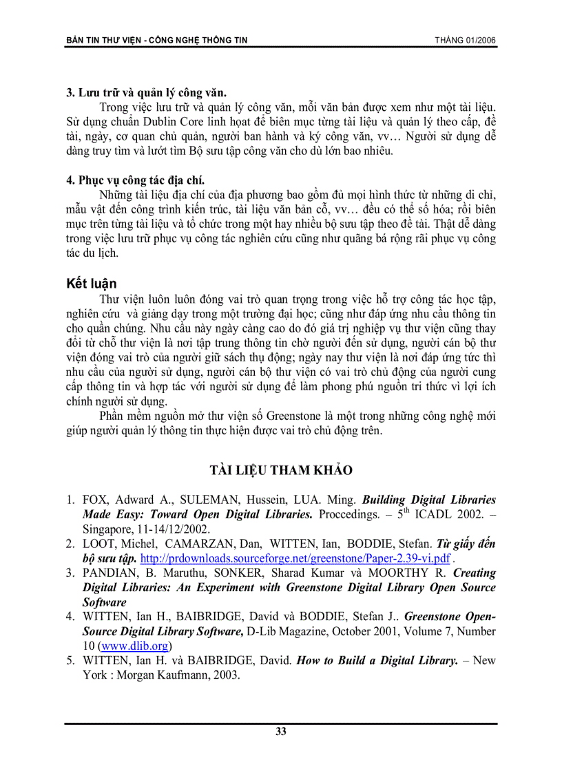 image for page Sử dụng Greenstone để xây dựng bộ sưu tập thư viện số