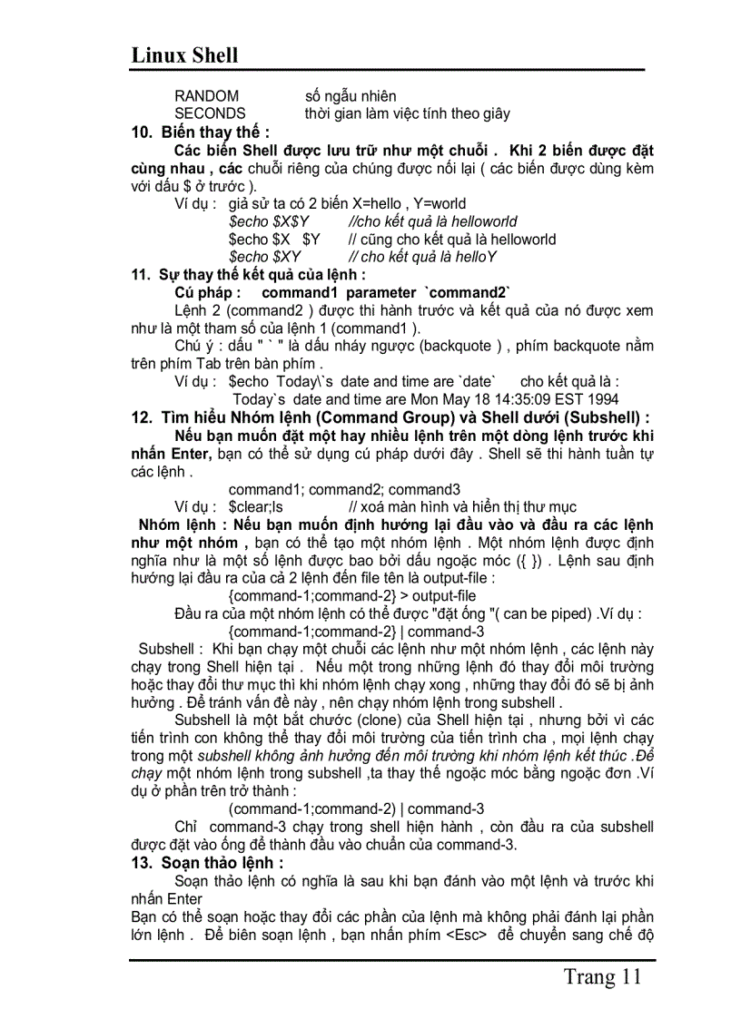 image for page Sử dụng Linux Shell