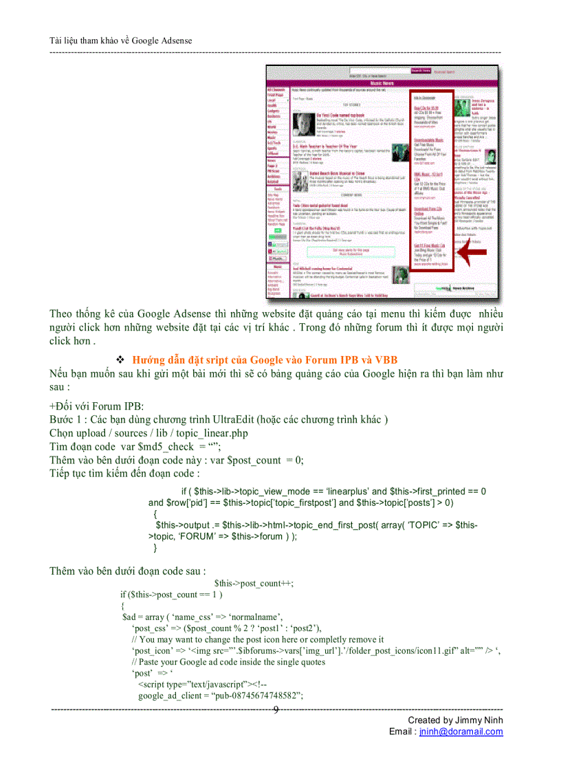 image for page Tài liệu tham khảo về Google Adsense
