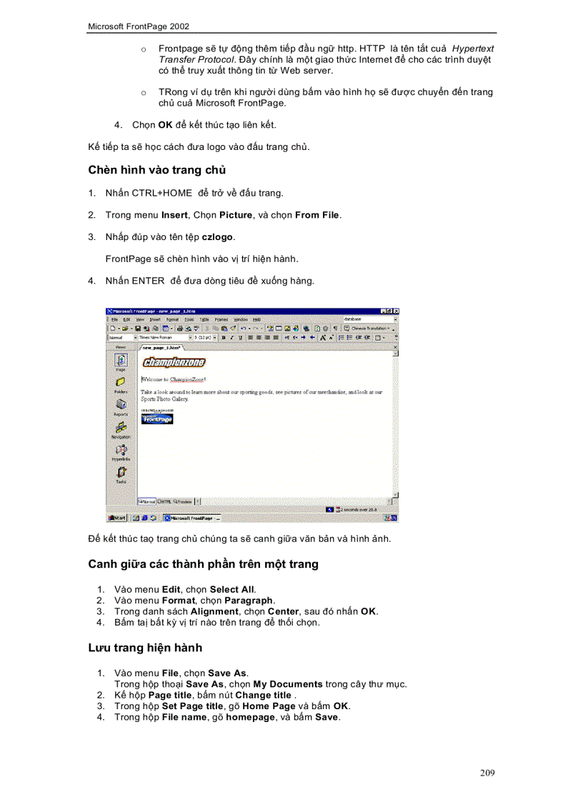 Thiết Kế Website Bằng MS Front Page 2002