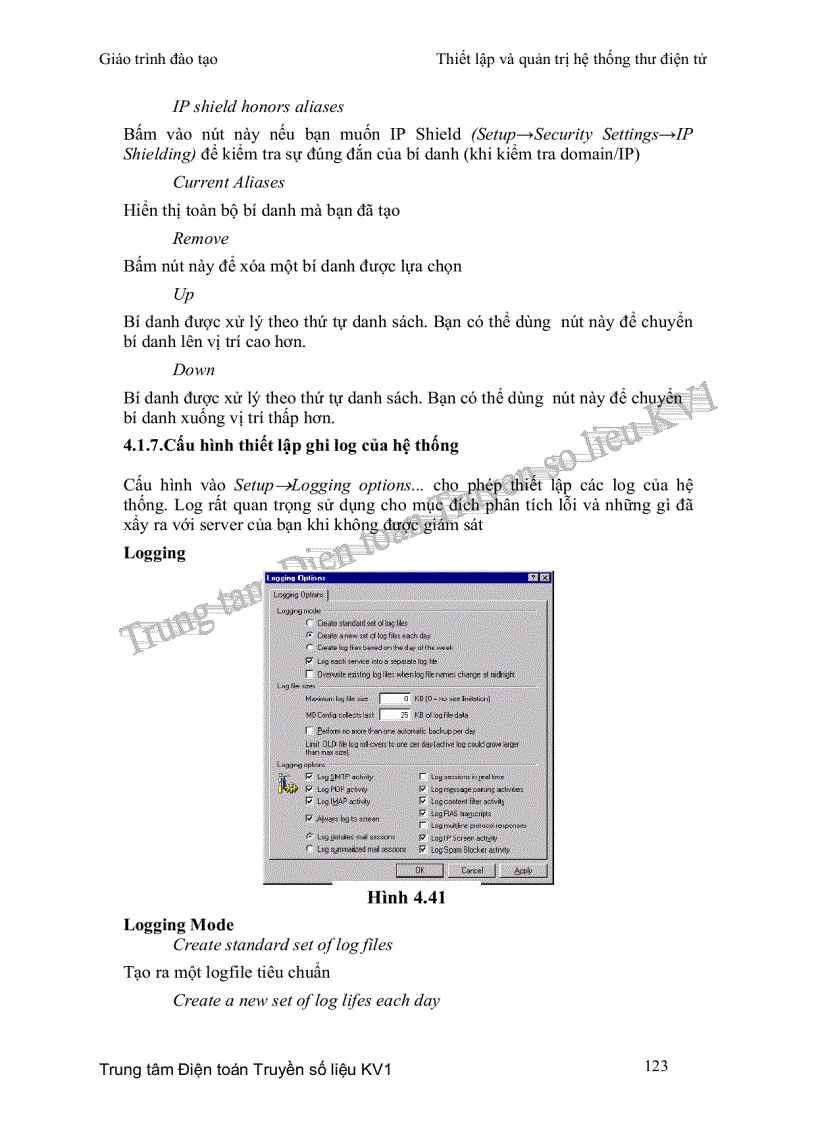 image for page Thiết lập và quản trị hệ thống thư điện tử