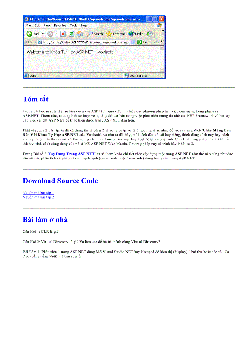 image for page Tự Học ASP dot net