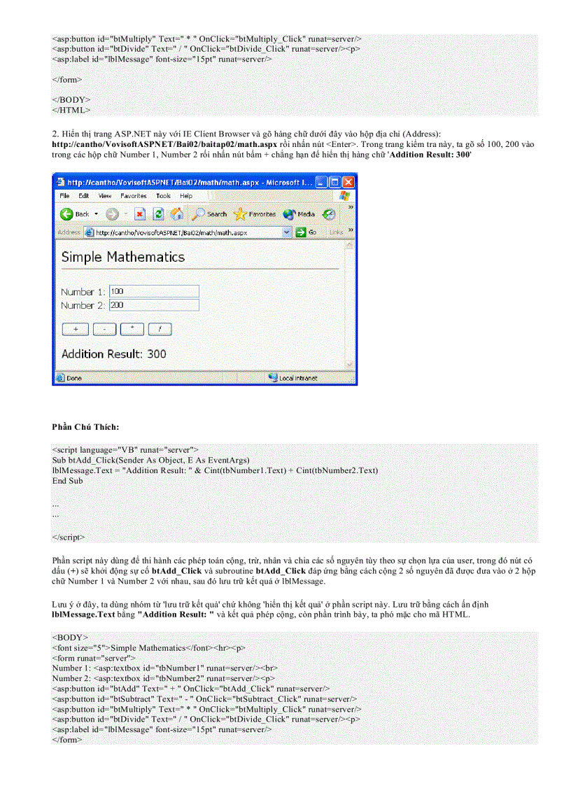 image for page Tự Học ASP dot net