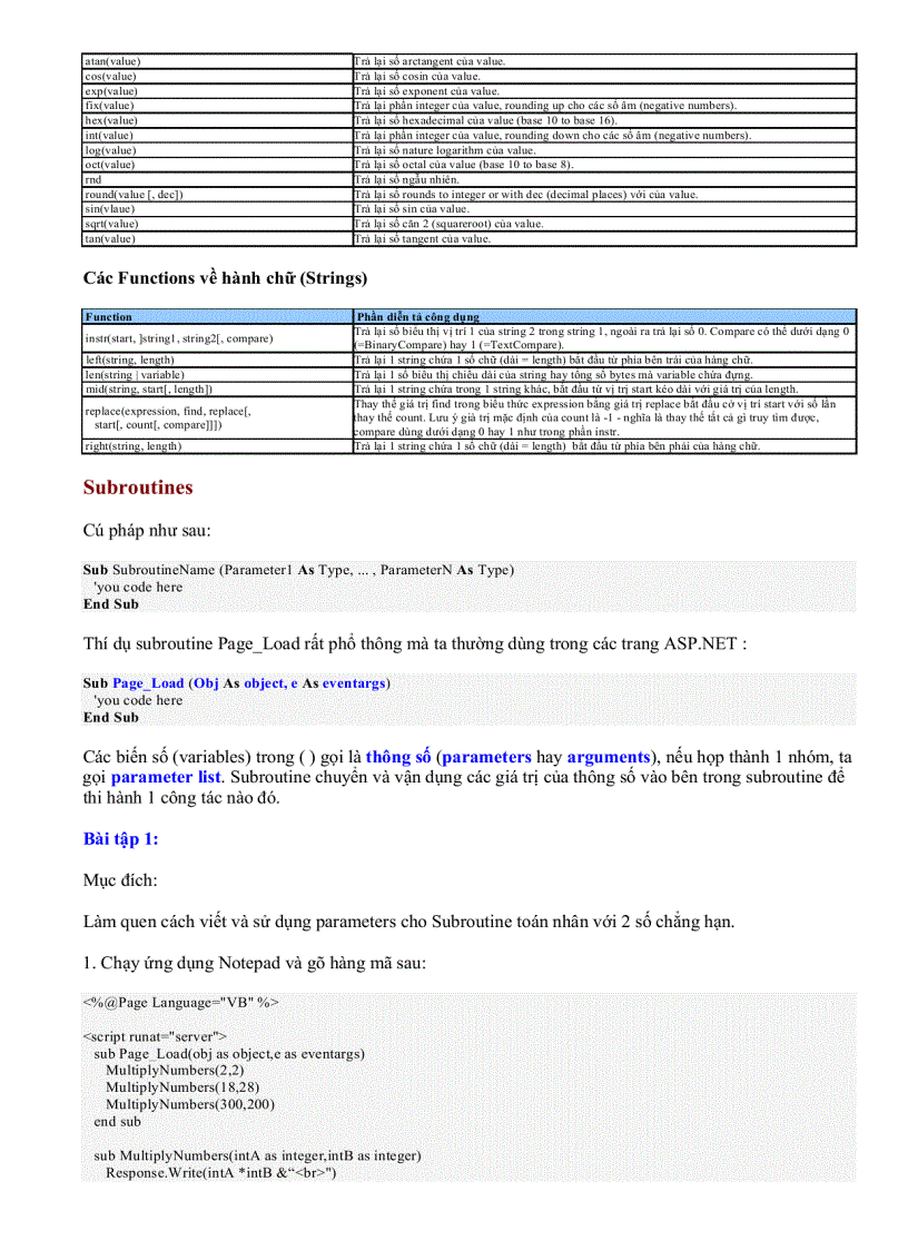image for page Tự học Microsoft ASP NET