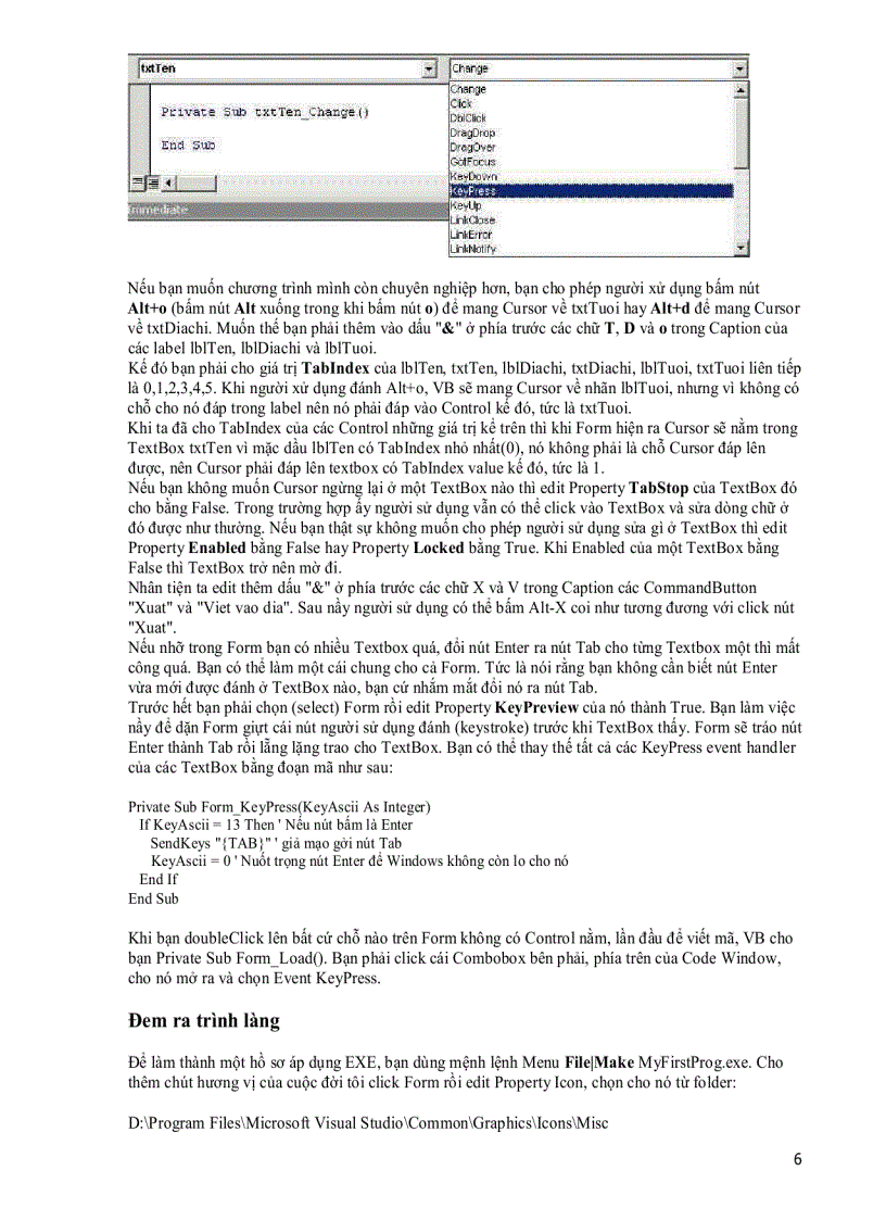 image for page Tự học Microsoft Visual Basic 6 0