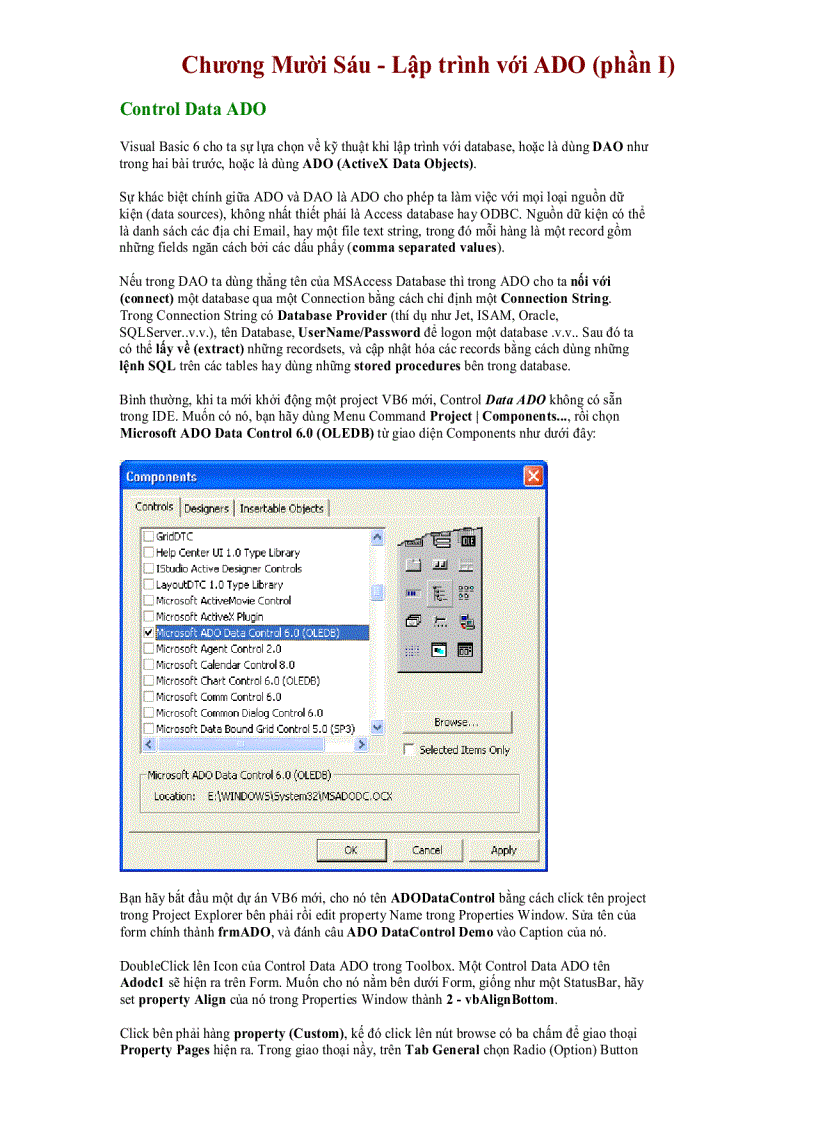 image for page Tự học Microsoft Visual Basic 6 0